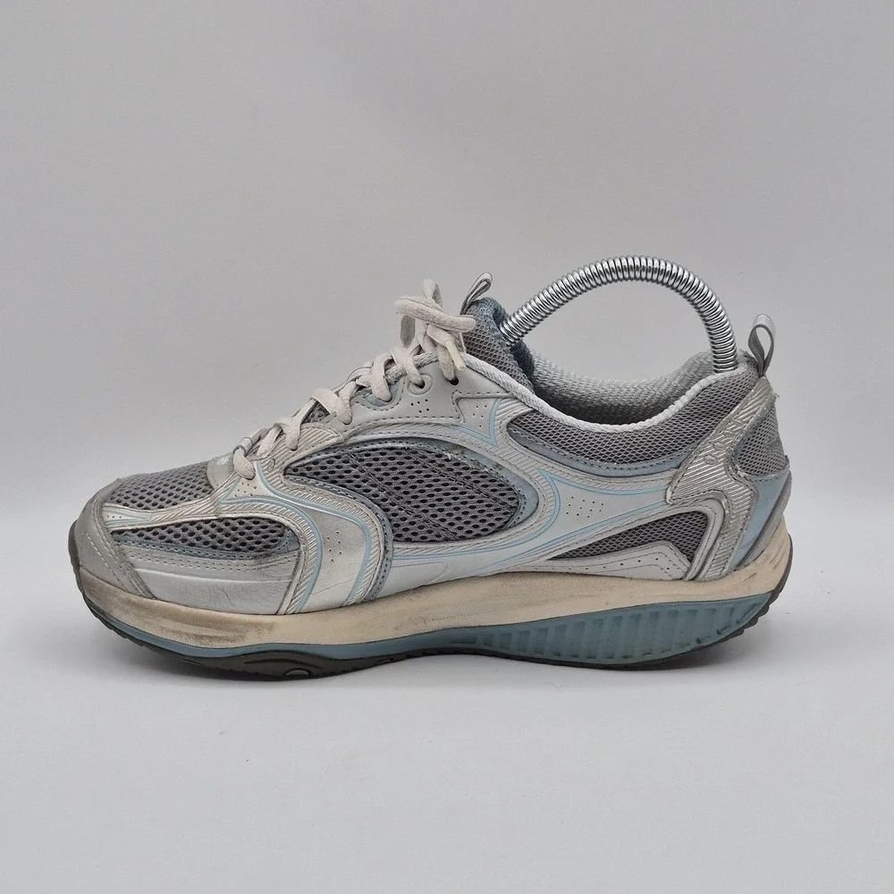 Skechers Shape-ups Shoes‎ Womens Size 8 Gray Leather Toning CN 12320 Sneakers